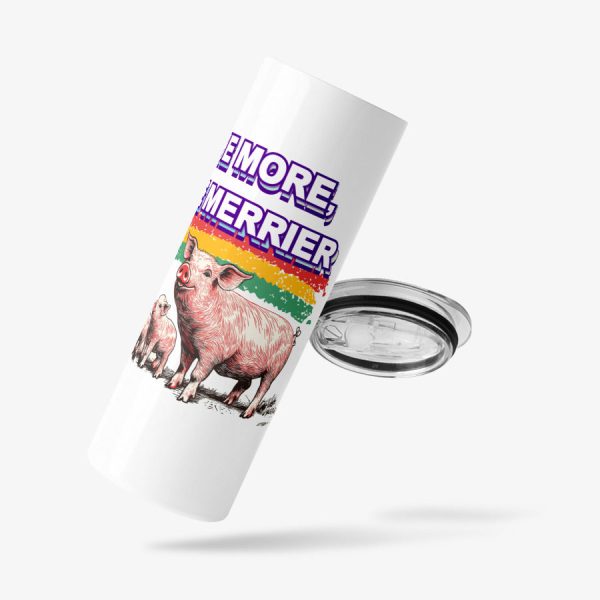 Woori Doori - Pig with Flowers Tumbler Sale - Image 2