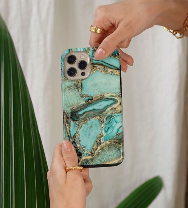 Ubud Jungle - Turquoise iPhone 16e Case For Sale - Image 5