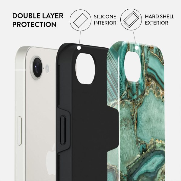 Ubud Jungle - Turquoise iPhone 16e Case For Sale - Image 2